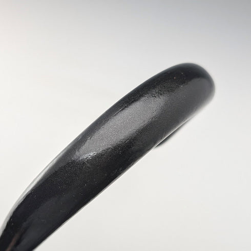 英国アンティーク ブラックシャフト 曲がりハンドル ステッキ 杖 90cm